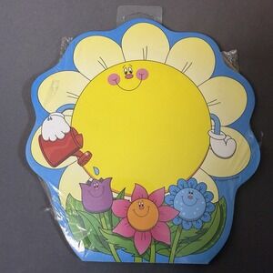 Vintage Carson Dellosa Smiling Daisy Flower Note Pad Y2K 50 Sheets Classroom